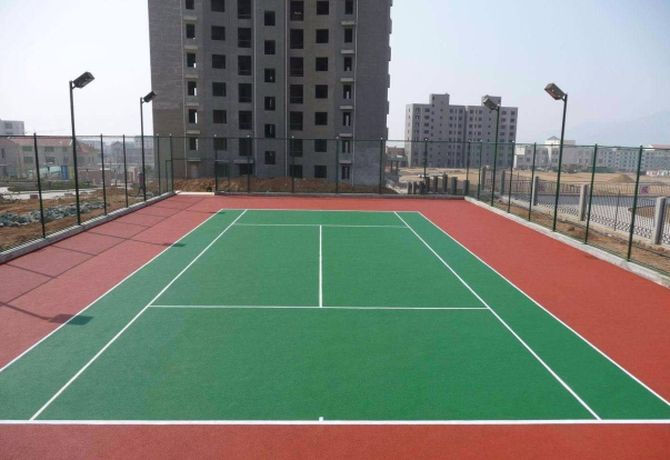 羽毛球場網(wǎng)球場硅PU運(yùn)動(dòng)場硅PU球場綠色環(huán)保水性防滑性硅PU