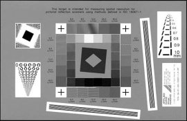 掃描分辨率測試圖